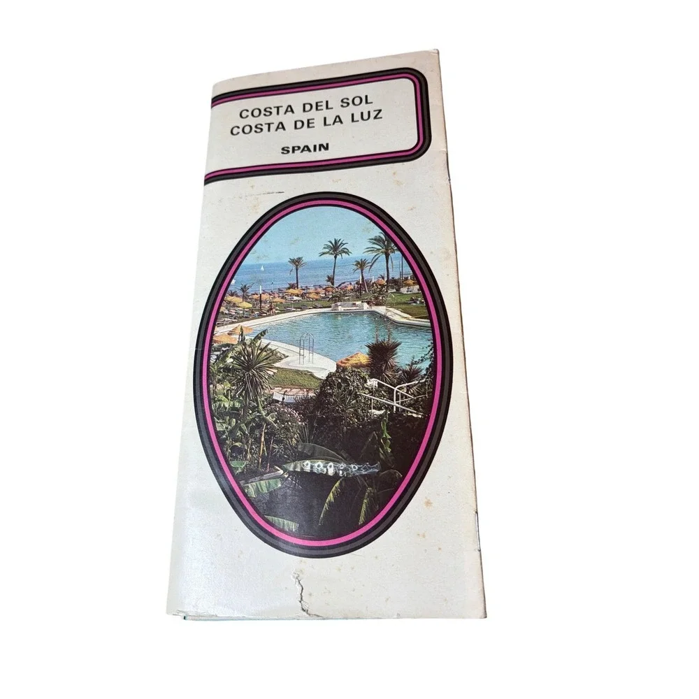 Vintage 1973 Spain Travel Brochure Costa del Sol‎ Costa de la Luz Tourism